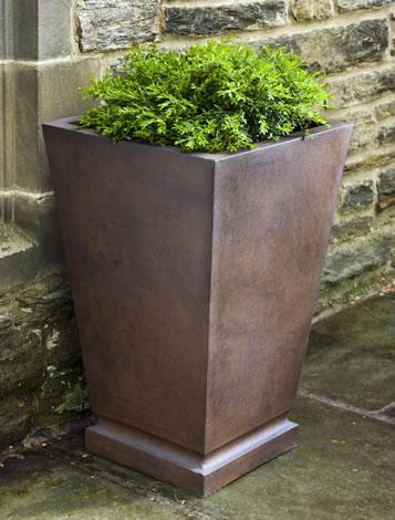 Campania International Fiber Clay Westmere Planter Urn/Planter Campania International Rust Lite Large